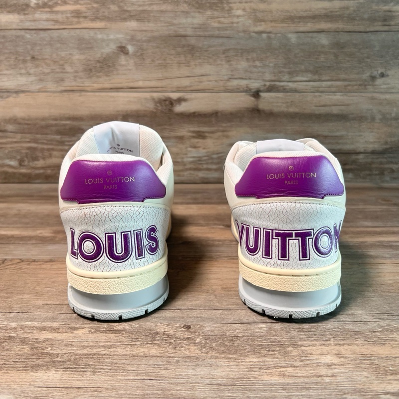 Louis Vuitton路易威登 trainer 白紫 魔術貼  41碼-9