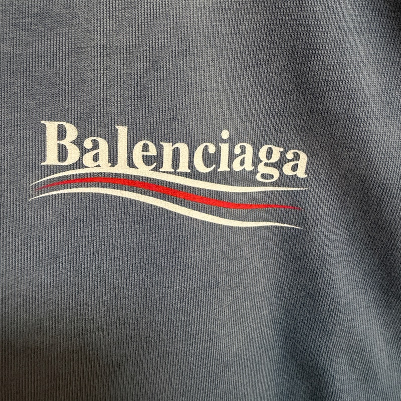 Balenciaga 25年水洗藍T-shirt-3