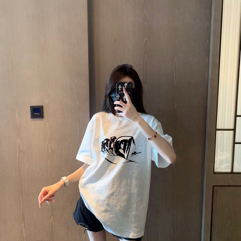 Dior 23SS 黑白植絨T-1