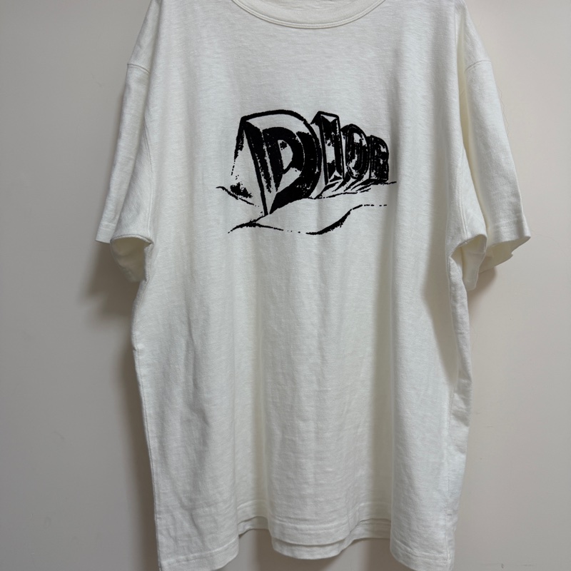 Dior 23SS 黑白植絨T-5