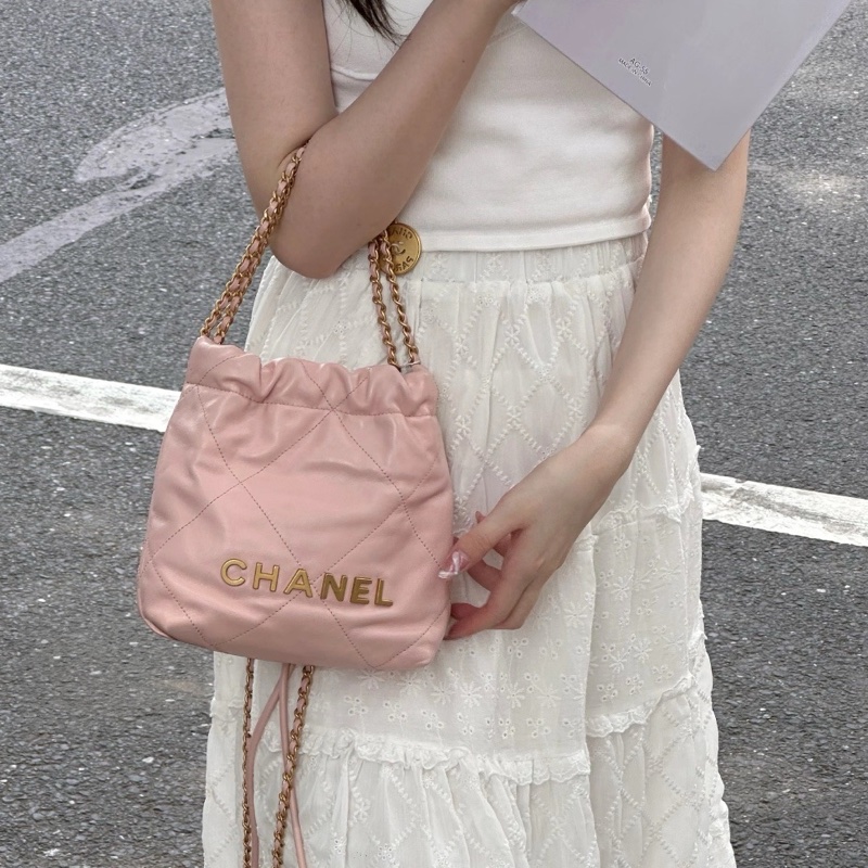 CHANEL粉金22 Mini｜這顆真的秒殺款💖-4