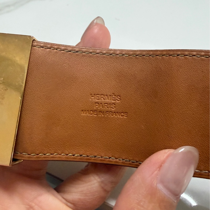 Hermes CDC 寬版卯丁皮手環-6