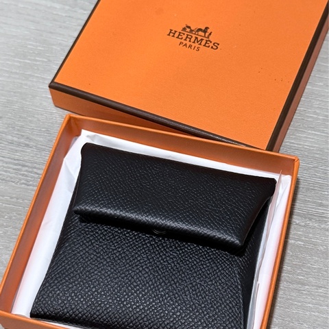 HERMES 全新 Bastia雙色零錢包