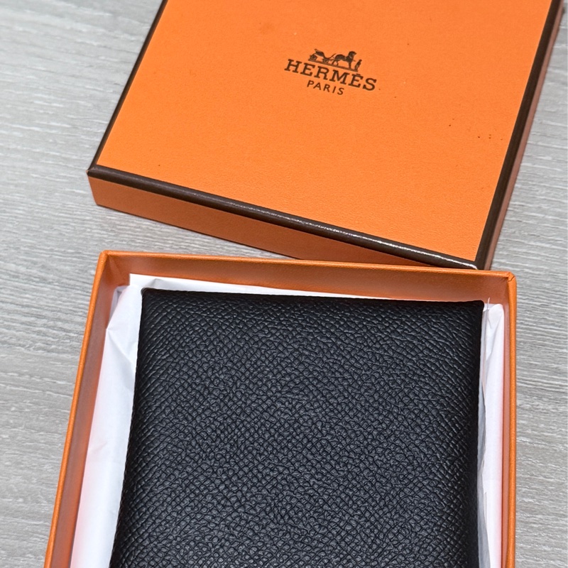 HERMES 全新 Bastia雙色零錢包-1