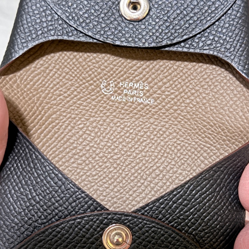 HERMES 全新 Bastia雙色零錢包-3