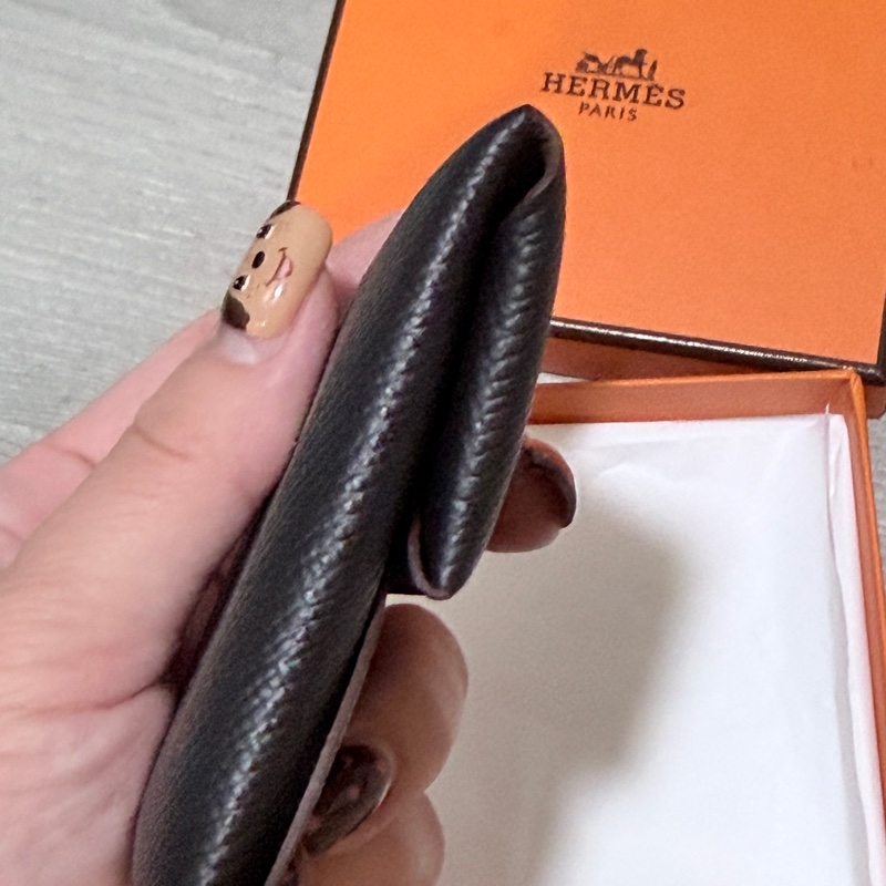 HERMES 全新 Bastia雙色零錢包-8