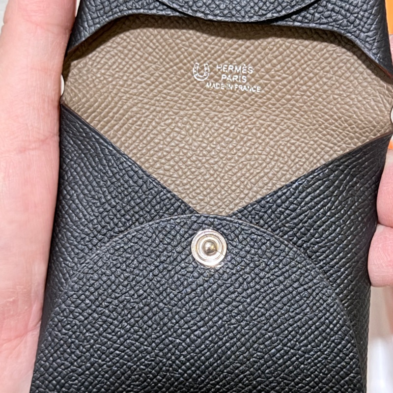 HERMES 全新 Bastia雙色零錢包-10