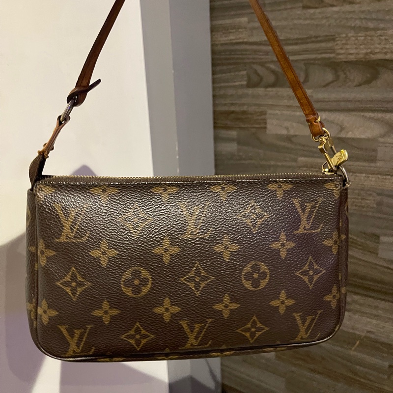 22弄」Louis Vuitton vintage M51980 大麻將包 麻將包 老包 古董 小包 斜背包 腋下包 肩背包-5