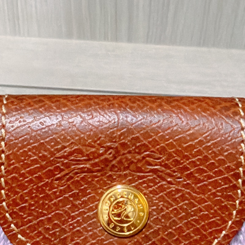 longchamp粉紫色小網包-12