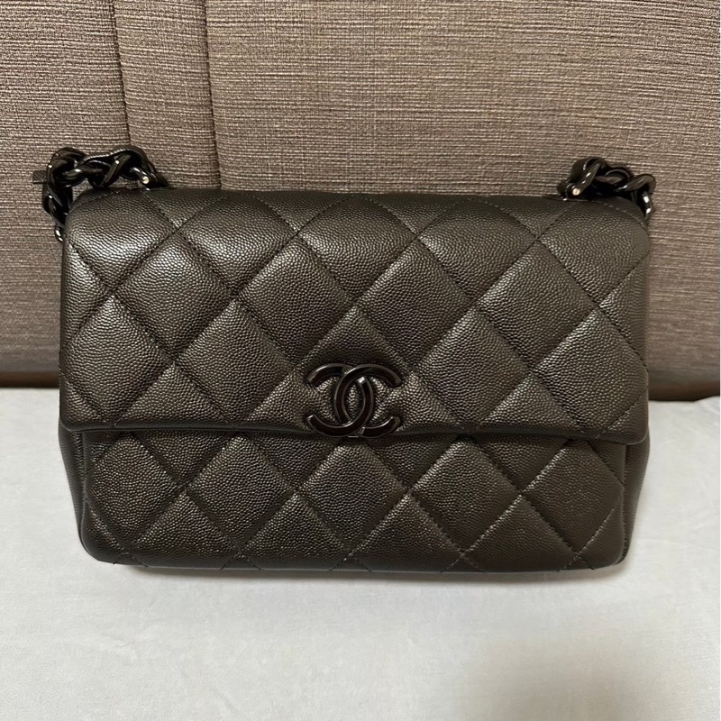 Chanel so black 黑天使限量口蓋包-9