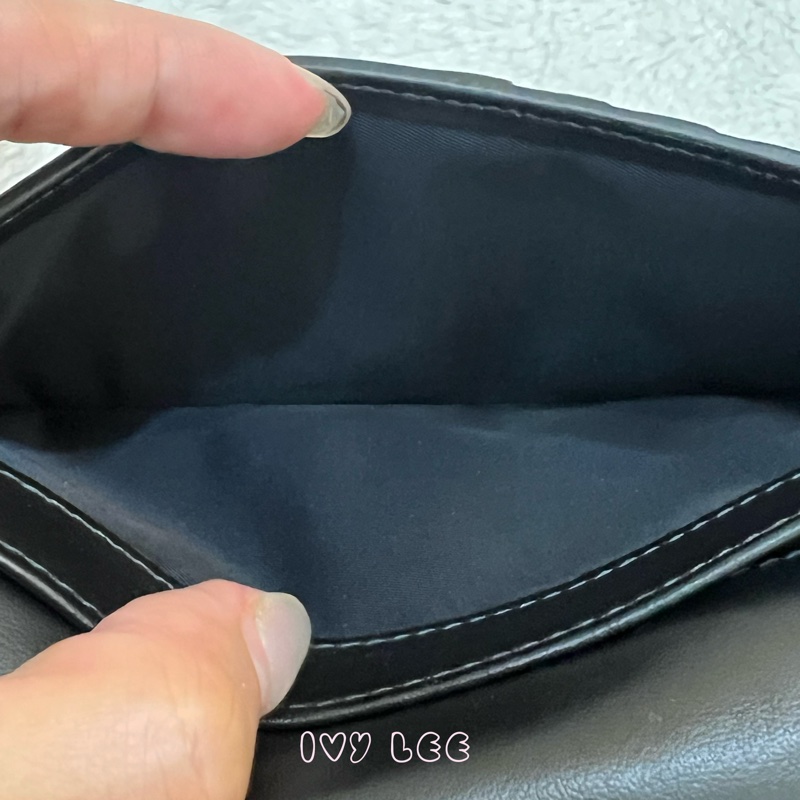 BURBERRY 灰黑經典格紋 對開長夾 正品 二手精品-3