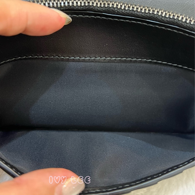 BURBERRY 灰黑經典格紋 對開長夾 正品 二手精品-6