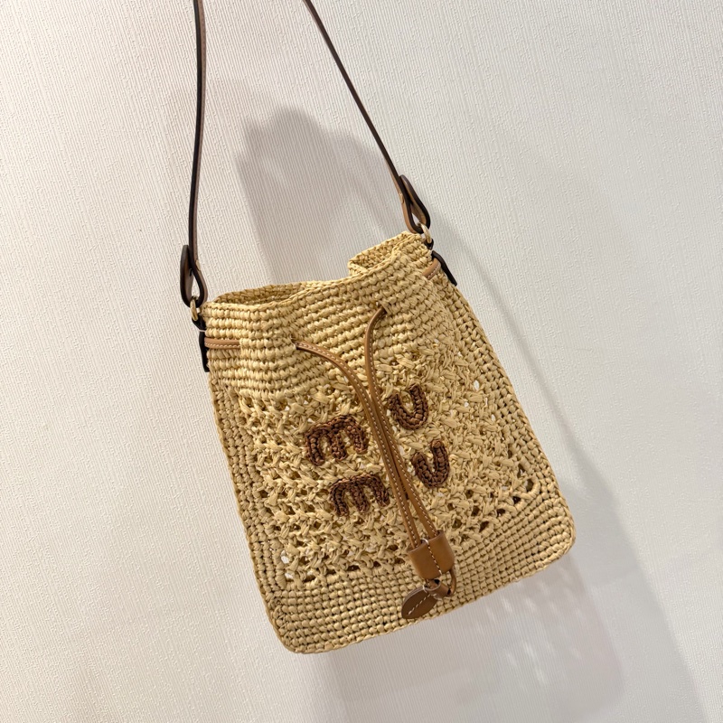 Miu Miu 草編包 腋下包 福袋包-0