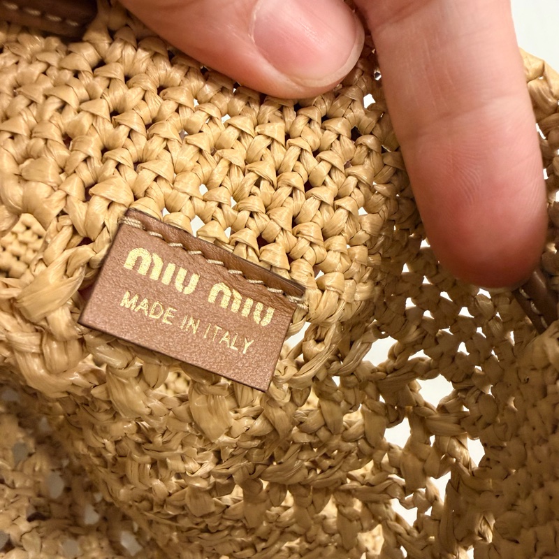 Miu Miu 草編包 腋下包 福袋包-6
