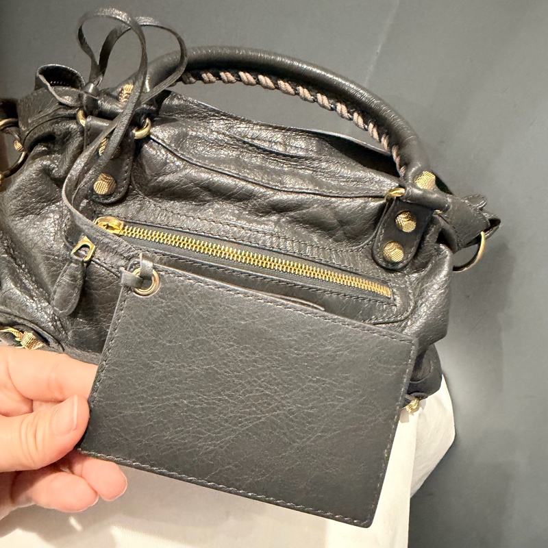Balenciaga 巴黎世家 city 機車包 深灰-7