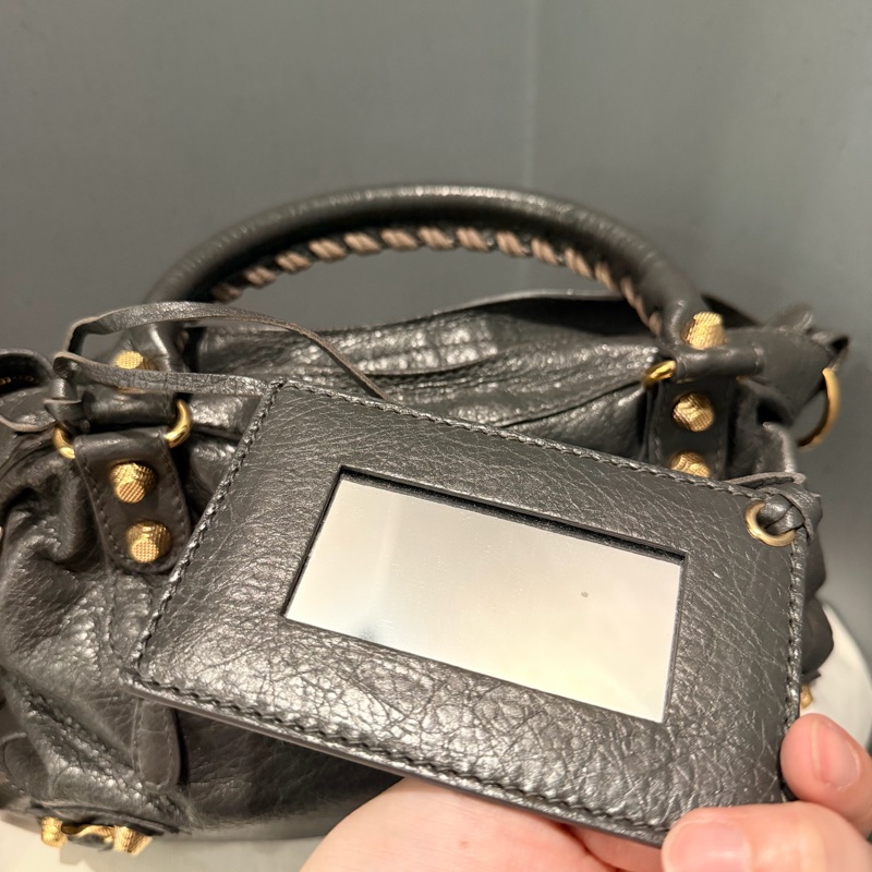 Balenciaga 巴黎世家 city 機車包 深灰-8