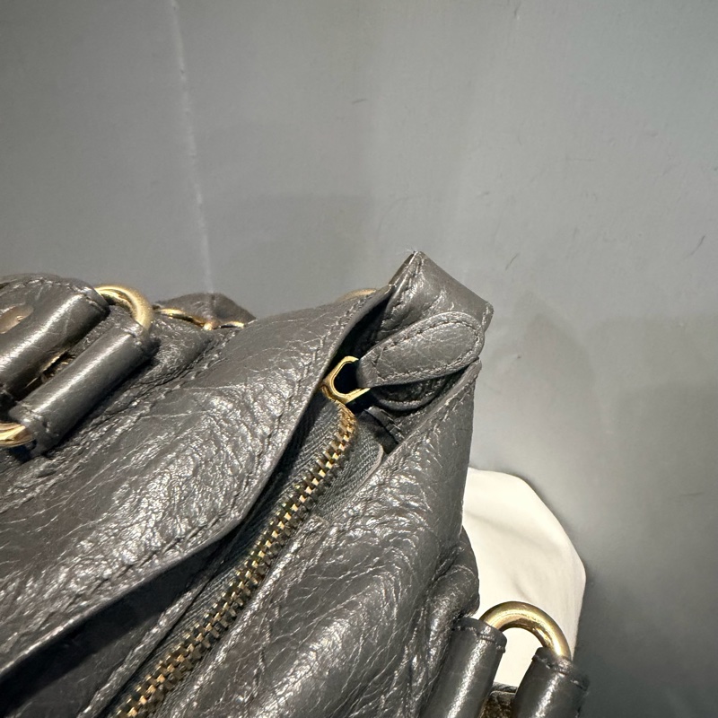 Balenciaga 巴黎世家 city 機車包 深灰-12