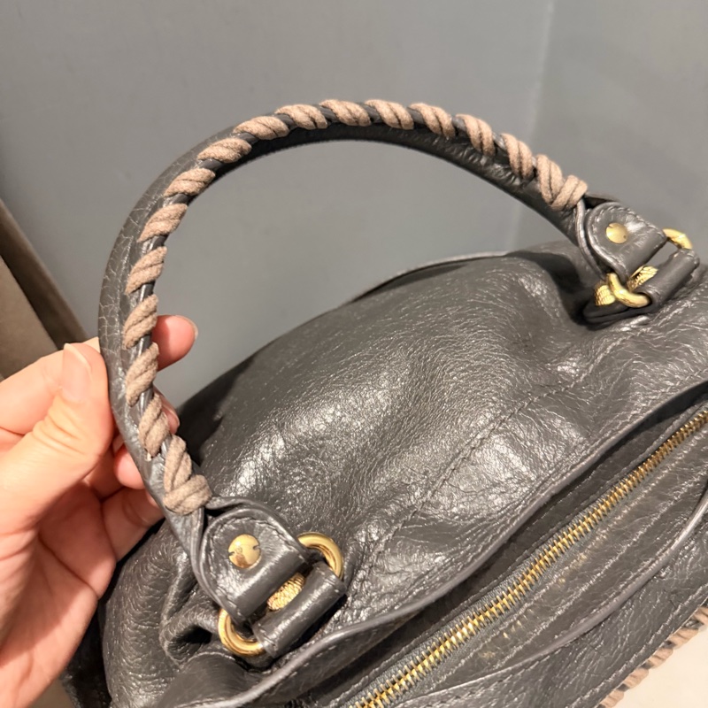 Balenciaga 巴黎世家 city 機車包 深灰-14