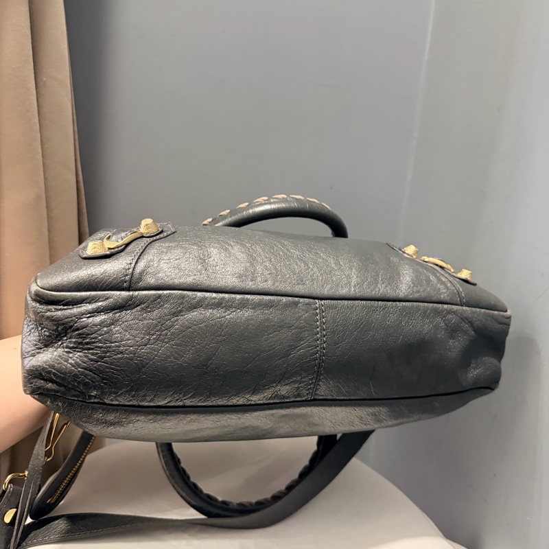 Balenciaga 巴黎世家 city 機車包 深灰-16