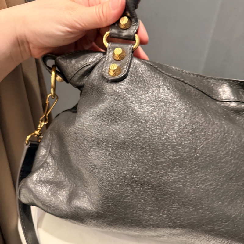 Balenciaga 巴黎世家 city 機車包 深灰-19