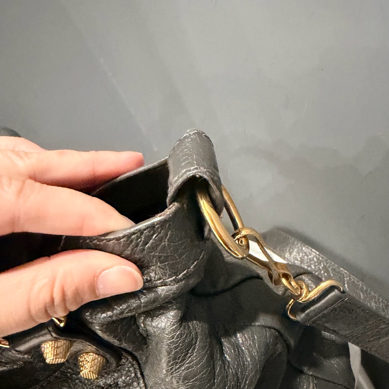 Balenciaga 巴黎世家 city 機車包 深灰-21