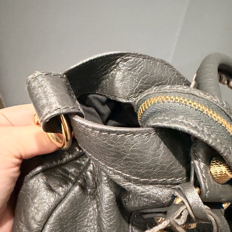 Balenciaga 巴黎世家 city 機車包 深灰-23