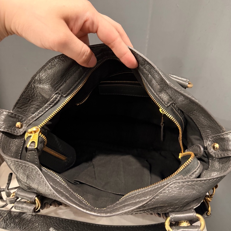 Balenciaga 巴黎世家 city 機車包 深灰-28