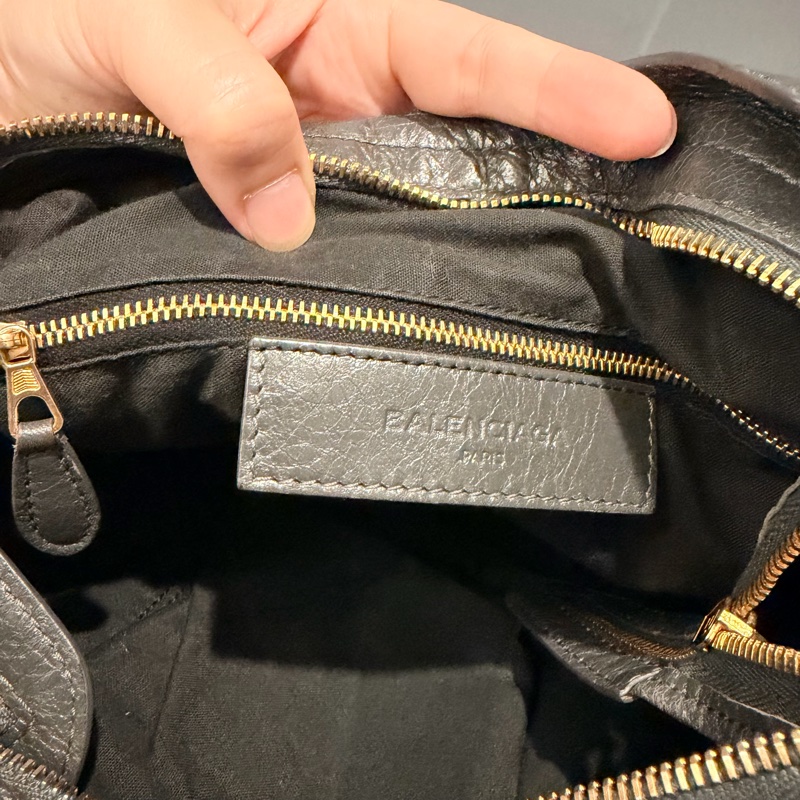 Balenciaga 巴黎世家 city 機車包 深灰-31