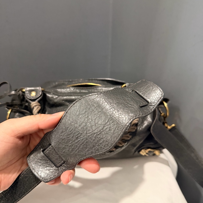 Balenciaga 巴黎世家 city 機車包 深灰-36