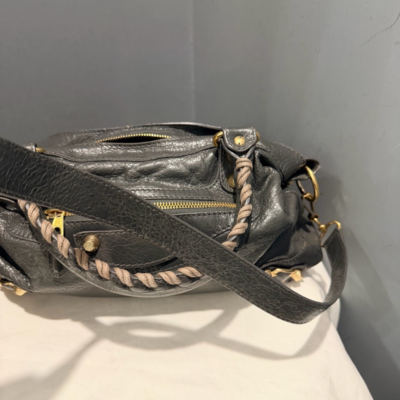Balenciaga 巴黎世家 city 機車包 深灰-37