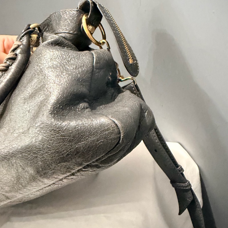 Balenciaga 巴黎世家 city 機車包 深灰-42