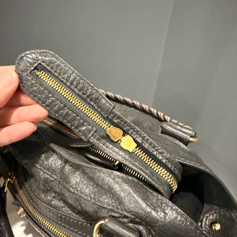 Balenciaga 巴黎世家 city 機車包 深灰-46