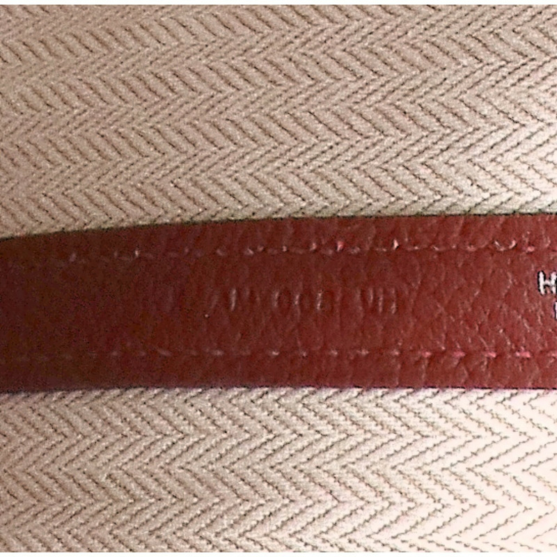愛馬仕 Hermes K 字印記 Rouge H Negonda 銀色五金 Garden Party TPM 女士手提包-6