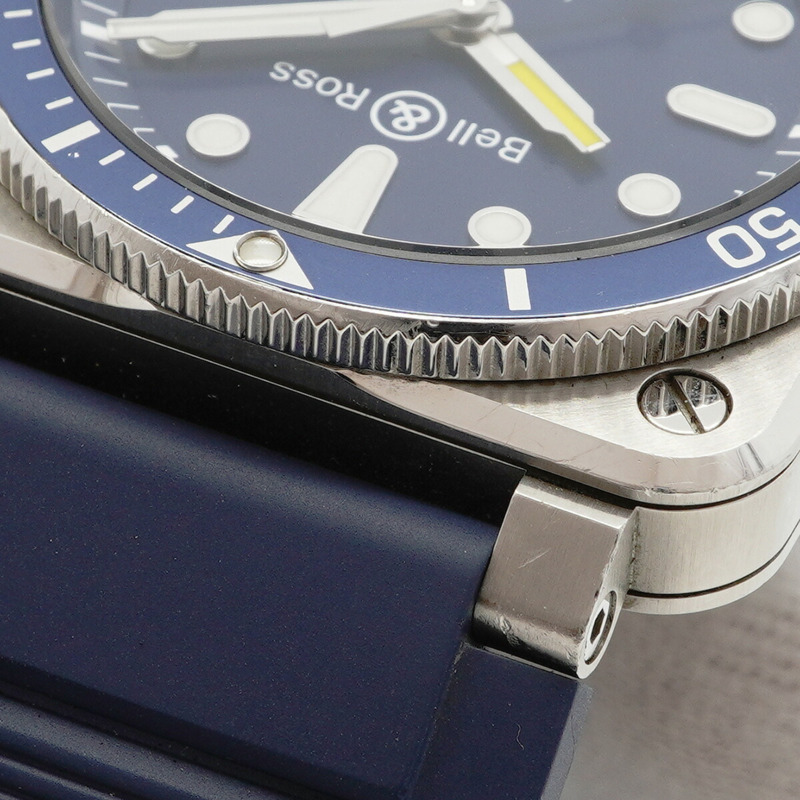 Bell & Ross BR 03-92 潛水錶 藍色 BR03-92-D-BU-ST SRB 錶盤 男士腕錶-5