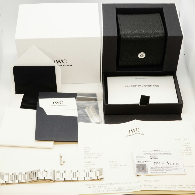 IWC 沙夫豪森海洋計時器 IW328801 藍色錶盤男士手錶-8