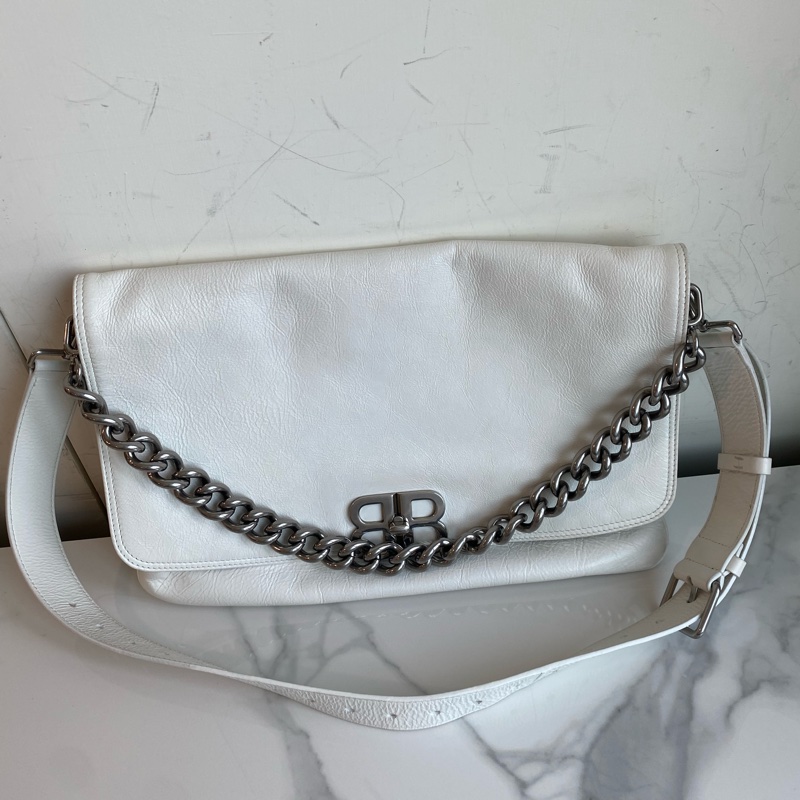 Balenciaga 巴黎世家BBsoft大號奶白色-1