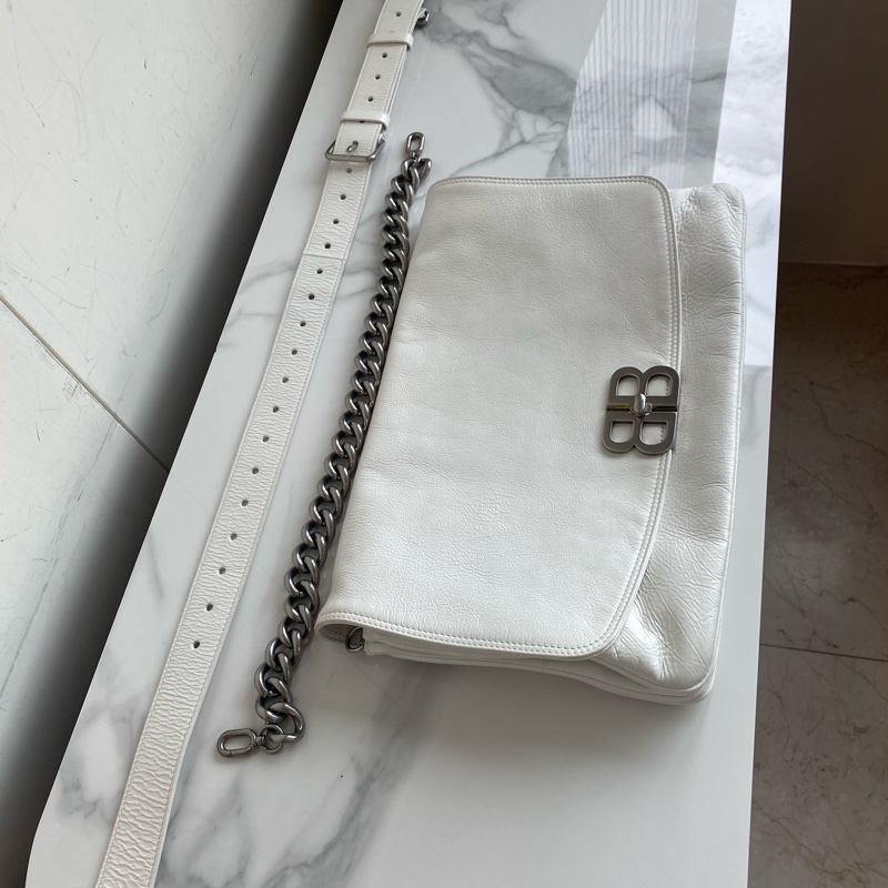 Balenciaga 巴黎世家BBsoft大號奶白色-4