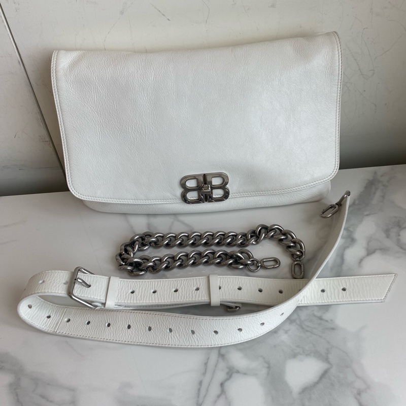 Balenciaga 巴黎世家BBsoft大號奶白色-5