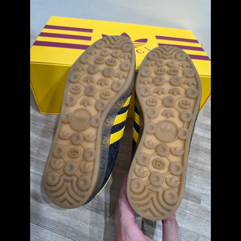 ✨️gucci x adidas gazelle 黑黃-4