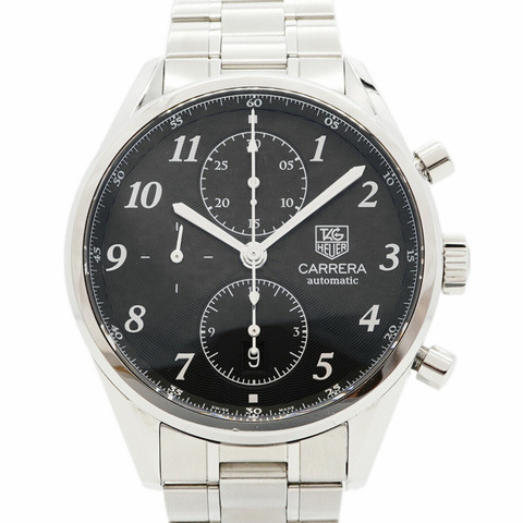TAG Heuer 豪雅卡萊拉系列 CAS2110 黑色錶盤男士腕錶