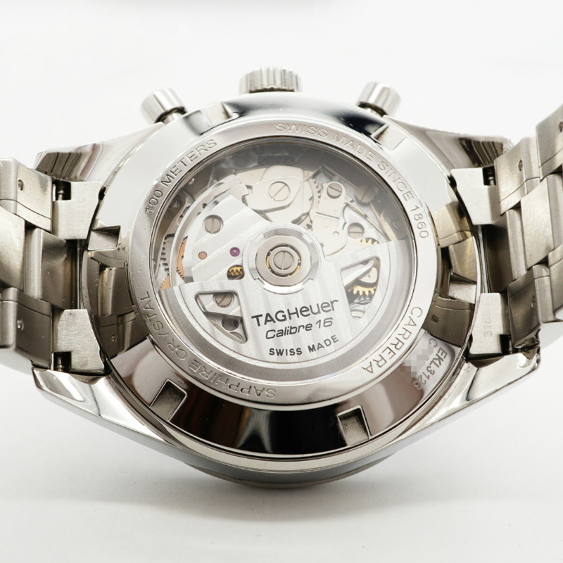TAG Heuer 豪雅卡萊拉系列 CAS2110 黑色錶盤男士腕錶-4