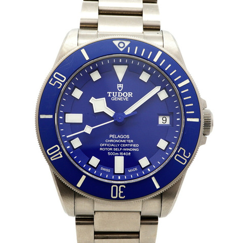 帝舵 Pelagos 25600TB 藍色錶盤男士腕錶