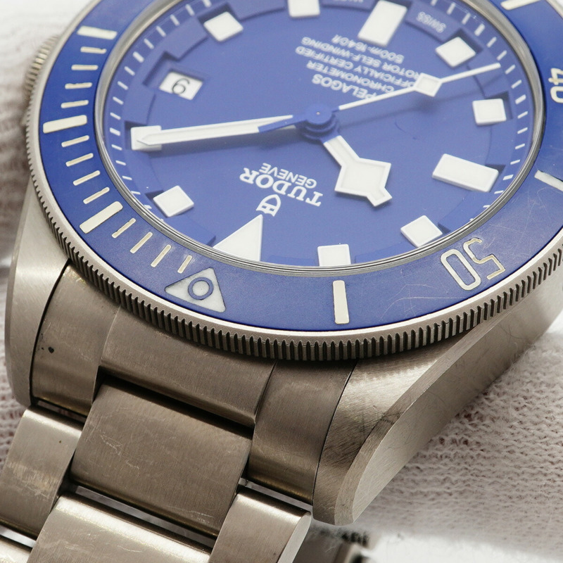 帝舵 Pelagos 25600TB 藍色錶盤男士腕錶-6