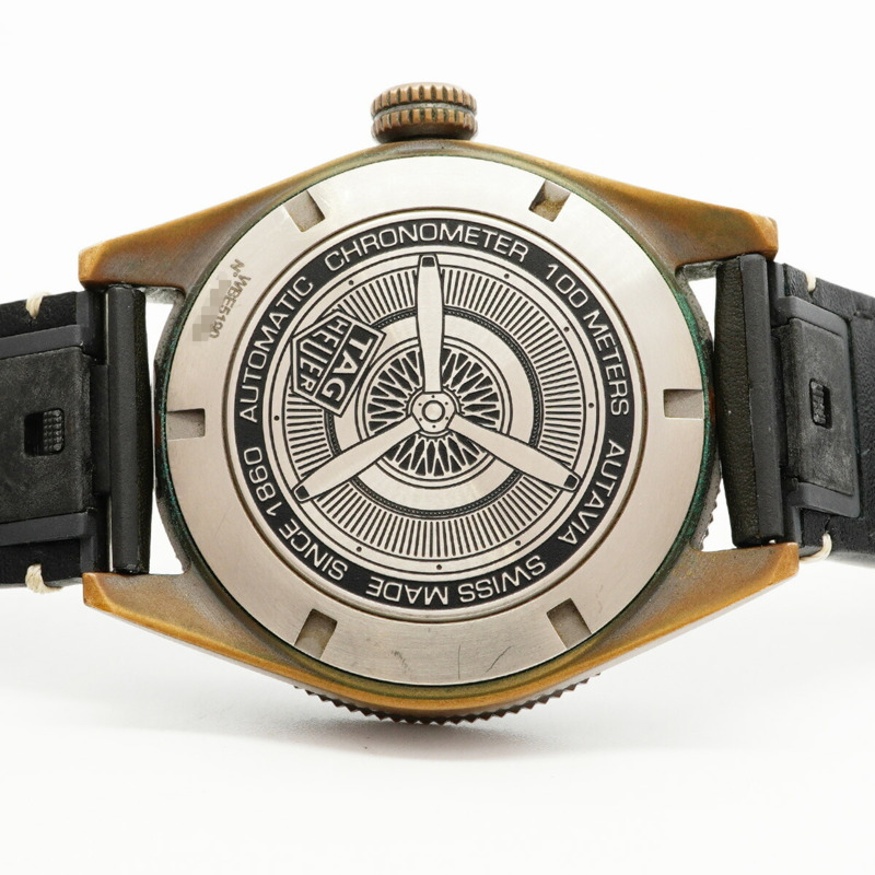 TAG Heuer Autavia WBE5190 綠色錶盤男士腕錶-4