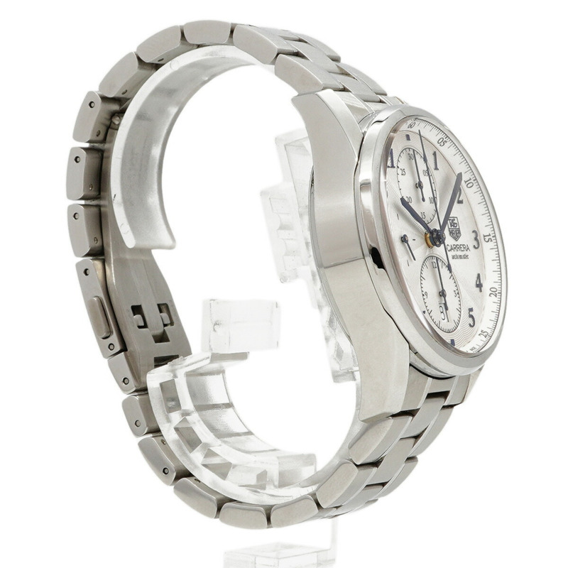 TAG Heuer 豪雅卡萊拉系列 CAS2111 銀色錶盤男士腕錶-2