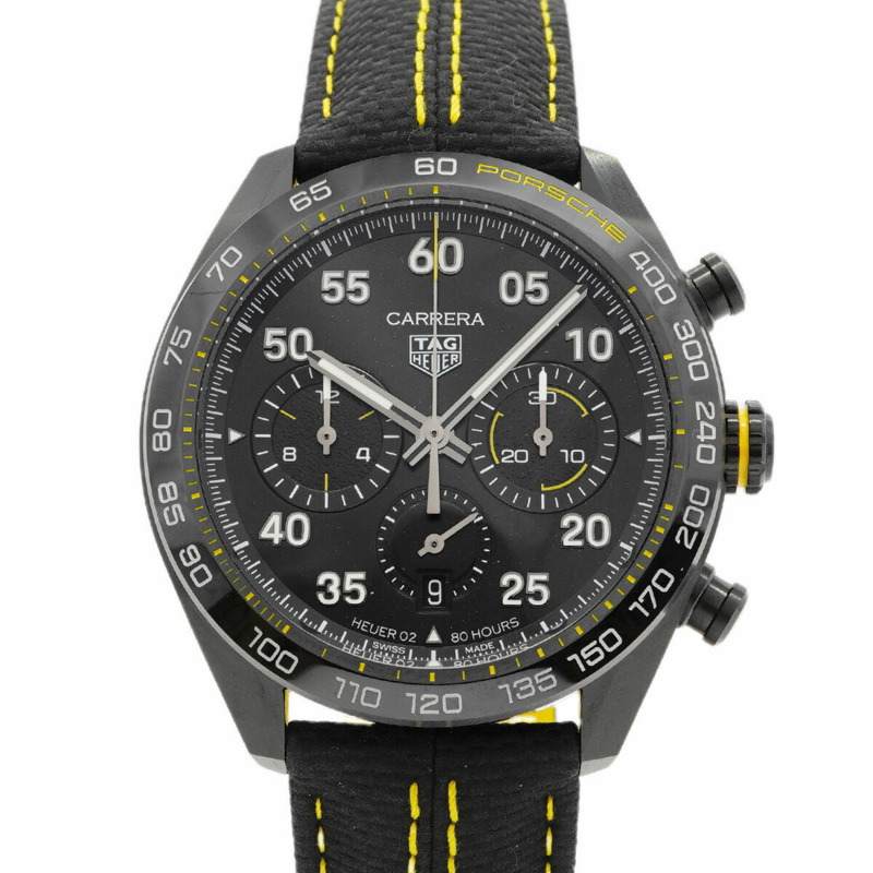TAG Heuer Carrera x Porsche 限量版 CBN2A1H 黑色錶盤男士腕錶-0