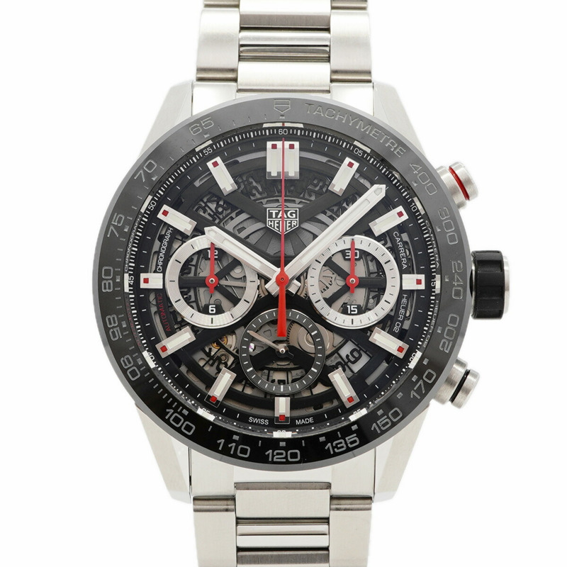 TAG Heuer Carrera CBG2010 男士鏤空錶盤腕錶-0