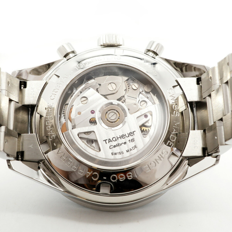 TAG Heuer 豪雅卡萊拉 CV201E 黑色錶盤男士腕錶-4
