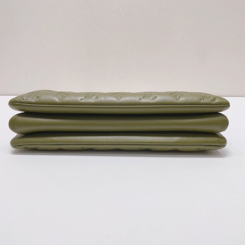LV Coussin 老花滿logo綠色 中號鏈條包 34x24x12cm 9新 配件塵袋 鏈條 肩帶 盒子-4