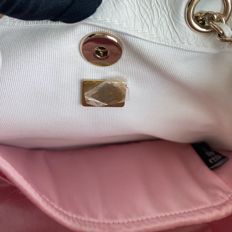 Chanel 雙肩包 小書包22cDuma 小號奶白色-4